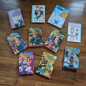 Manga Collection with Colorful Covers